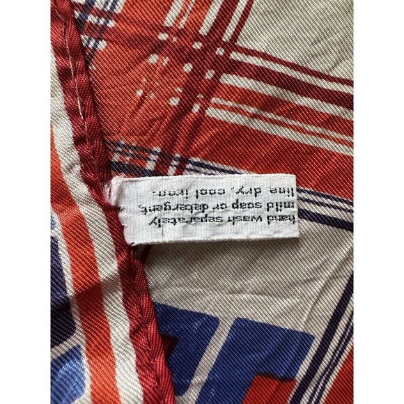 Vintage 1960s Vera Neumann Geometric Handkerchief Scarf - Picture 3 of 5